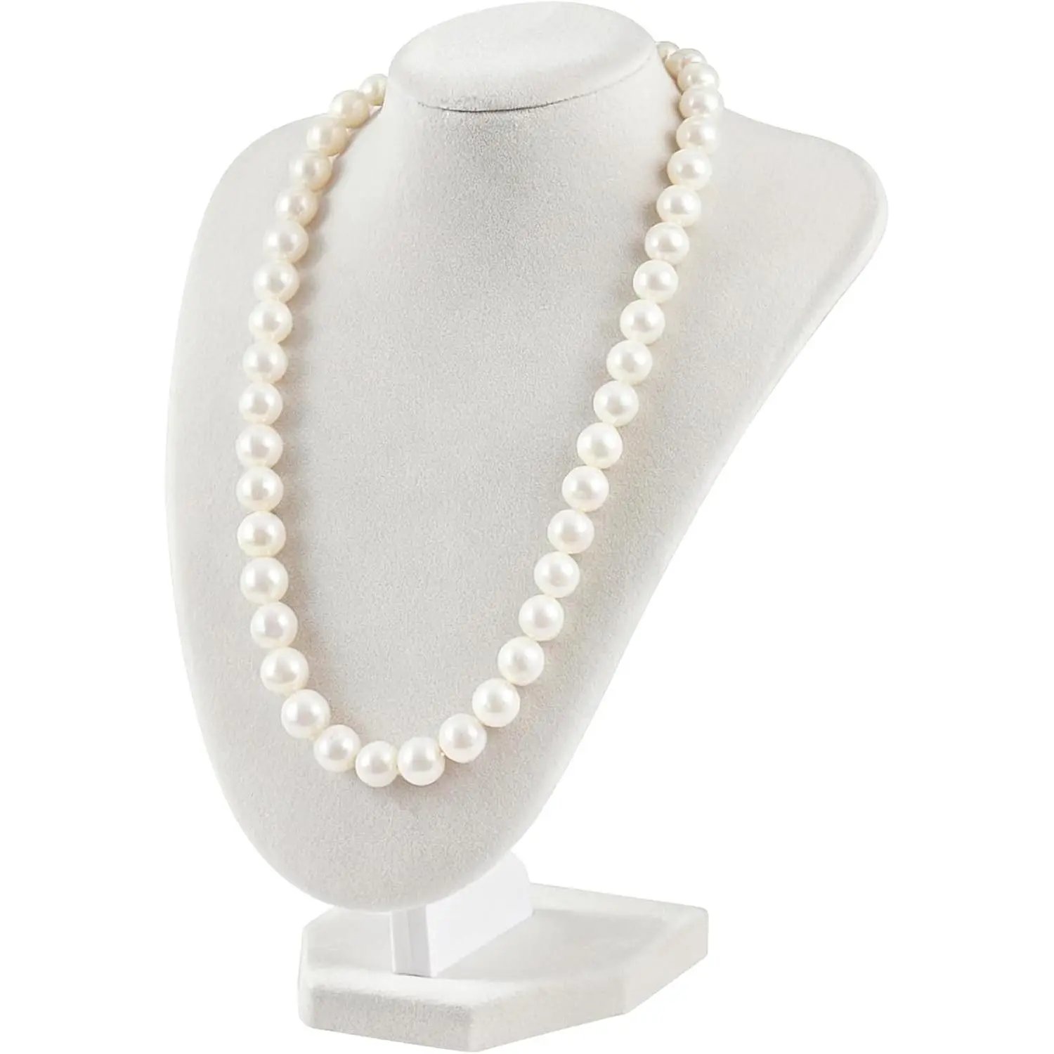 Professional  Necklace Display Stand, Beige   Bust Holder, 8.5 Inch Chain Organizer Tower for  Display (Beige)