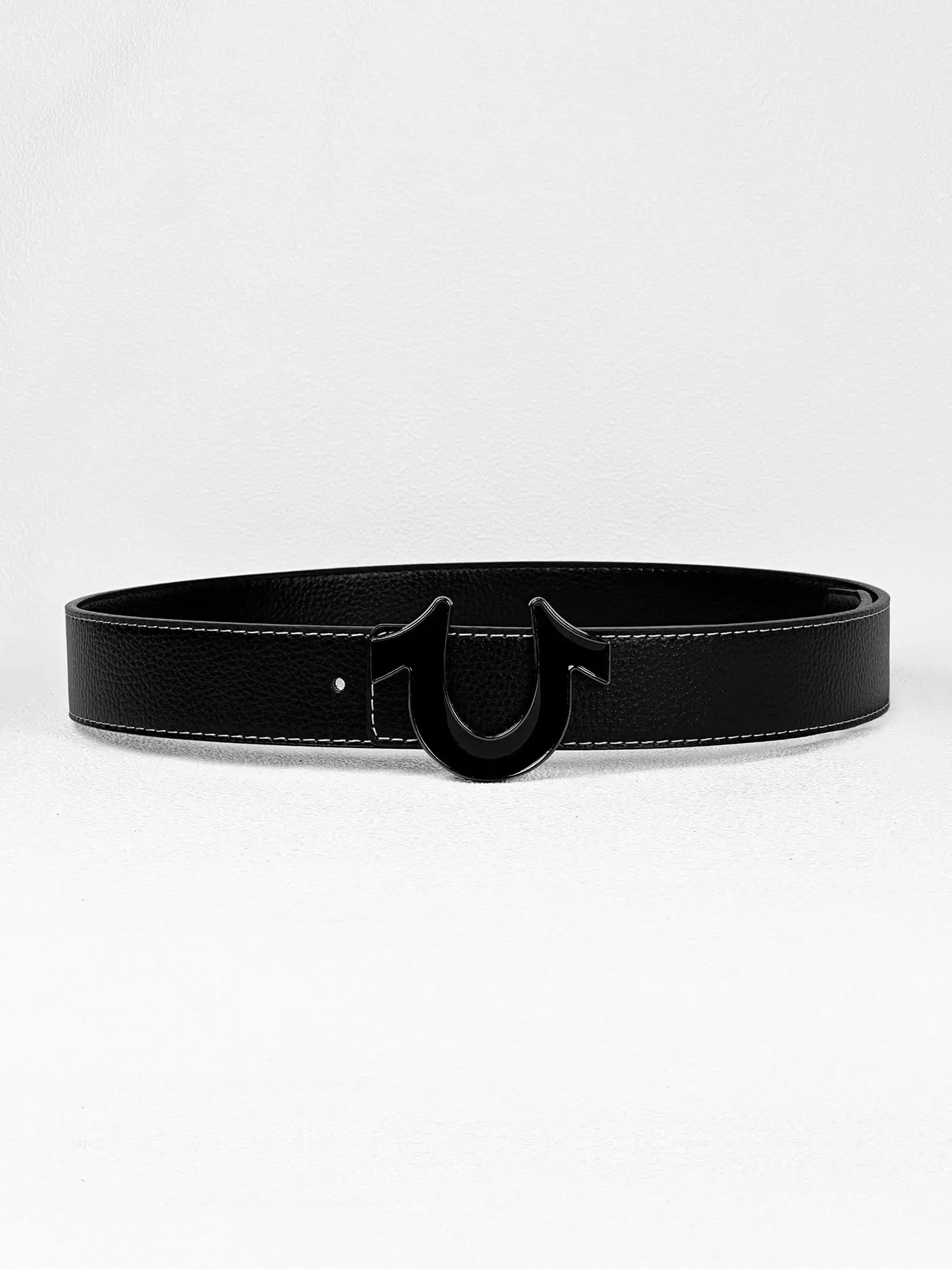Men's Letter U Commuter Belt, High-Quality Decorative Buckle, Suit Belt, Jeans Belt, All Seasons, Stylish and Durable