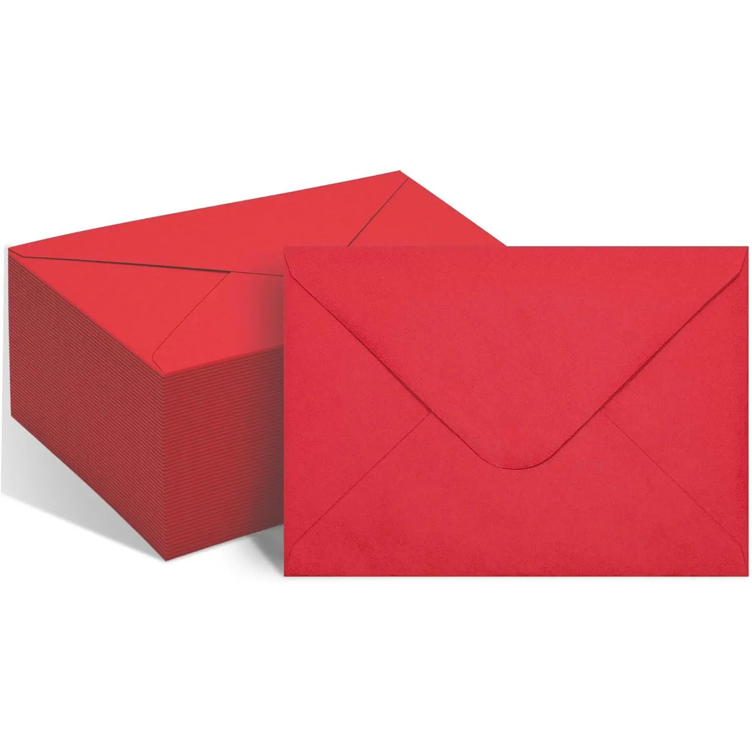 50 Pack 5x7 Envelopes White A7 with V Flap