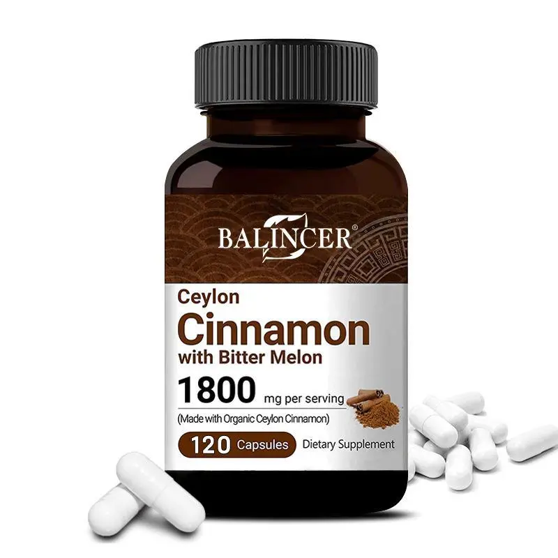 Balincer Ceylon Cinnamon Health Supplement – ​​Supports Bone Health, Cognitive Function, and Brain Health (120 Capsules)