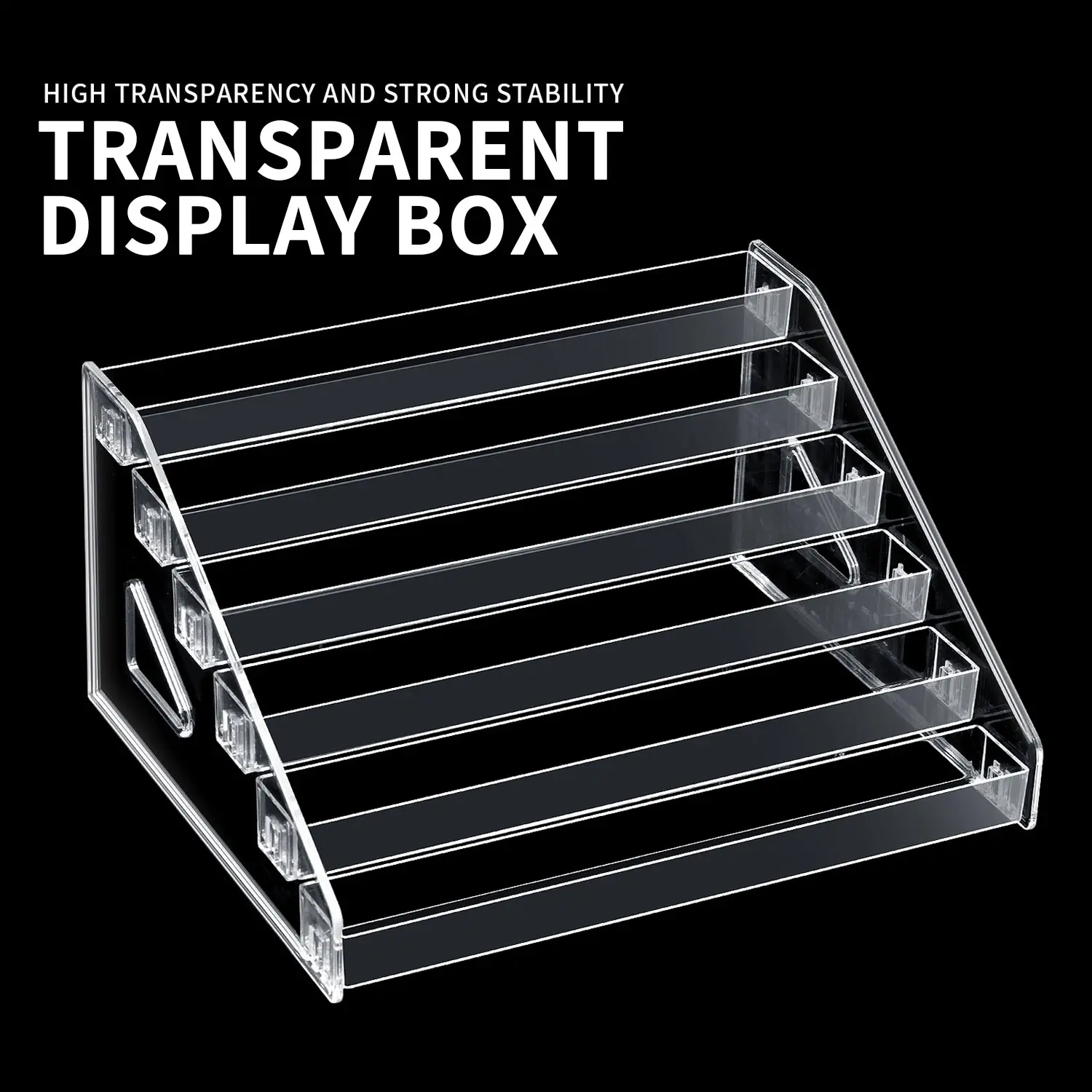 Multi-functional Transparent Acrylic Nail Polish Display Stand, Multi-layer Plastic UV Gel Nail Polish Storage Box, Nail Salon Display Rack, Cosmetic Organizer Shelf, Clear Storage