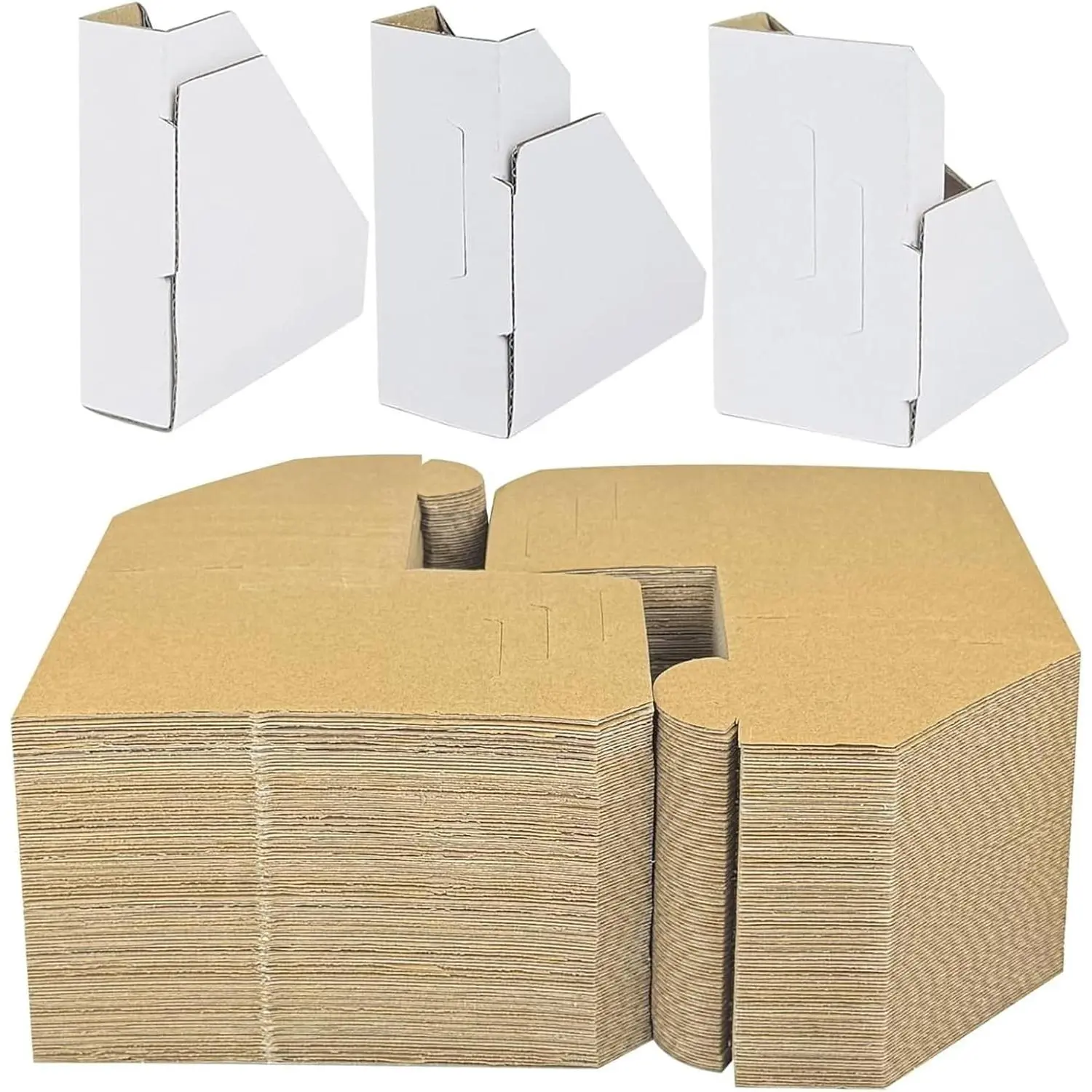 100 Pack Adjustable Cardboard Corner Protectors, Picture Frame Corner Protectors for Packing and Moving Painting Artworks, Fold 3 Ways to Fit Frames from 1" - 2.1"