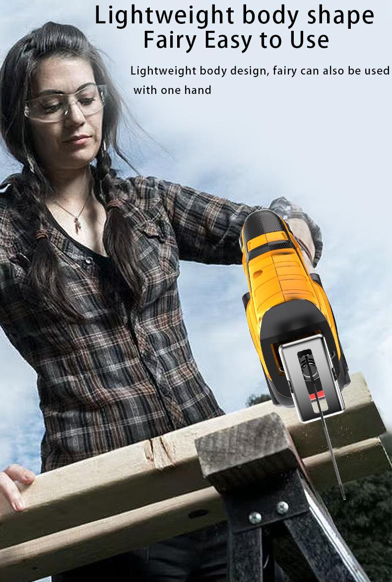 YUNXI Brushless Reciprocating Saw with BladesCordless Multi-Functional Reciprocating Saw – Electric Jigsaw for Wood, Metal & PVC Cutting – Woodworking & Gardening Saw with Battery tool-free blade change