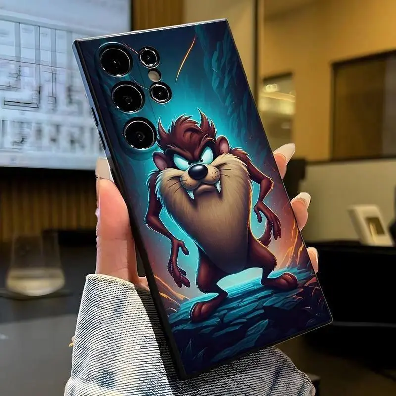 Cartoon Looney Tunes Taz Graffiti Style Phone Case, Suitable for Samsung Galaxy S26 S25 S24 S23 S22 for Iphone 17 16 15 14 13 12 11 17Air Plus Pro Promax