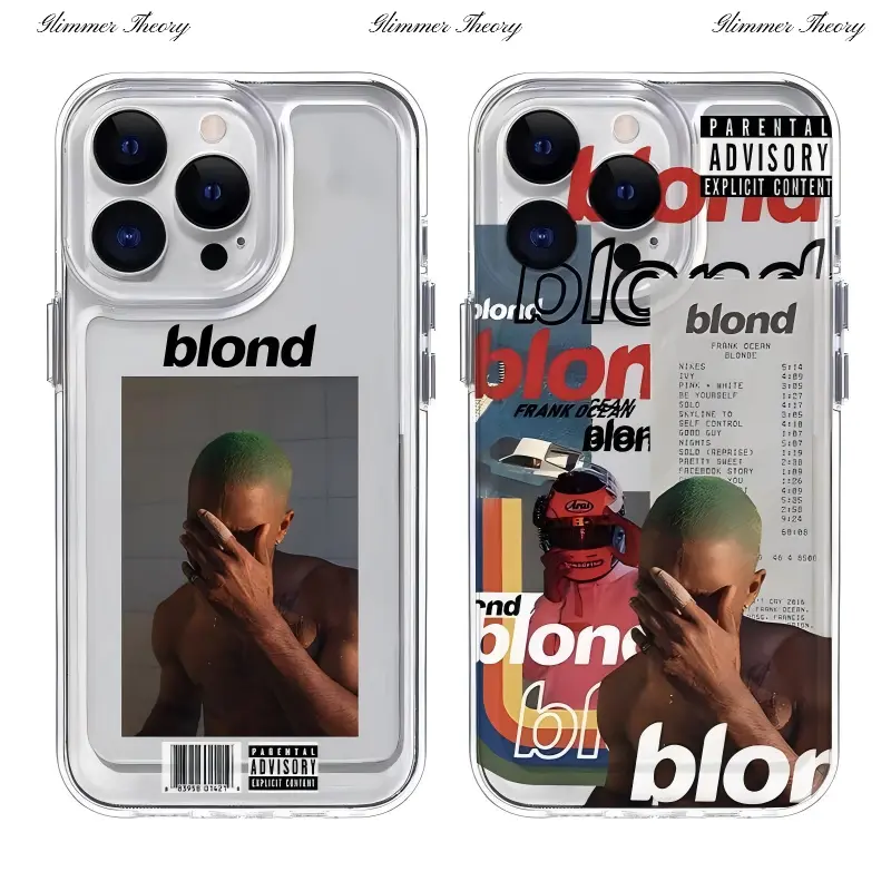 Hot Singer Frank Blonde Ocean Phone Cases For iPhone 17 Promax Pro Air 16 Plus 15 14 13 12 11 Transparent Soft TPU Shockproof Protective Cover Shells Gifts For Fans