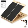 Wooden Structure Slant Board - Unisex Adjustable Incline Exercise Equipment, Compact Lightweight Portable Calf Stretcher, Ankle Brace Equipped, Slant Eases Calf Pressure for Squats, Heel Knee Leg Ankle Relief
