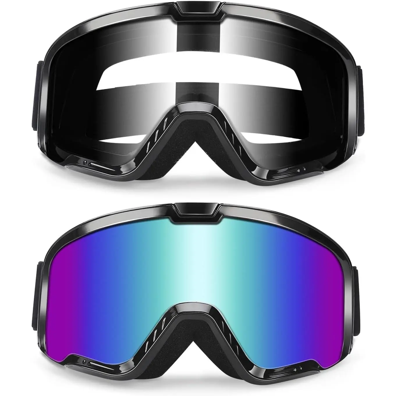 ATV Dirt  Goggles 2-Pack  Motocross MX UTV MTB Goggles