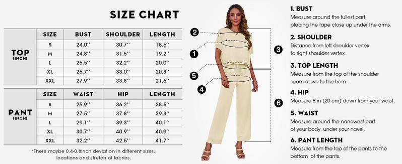 Goranbon Womens 2 Piece Outfits Sweater Sets Knit Split Crop Tops High Waisted Pants Lounge Set