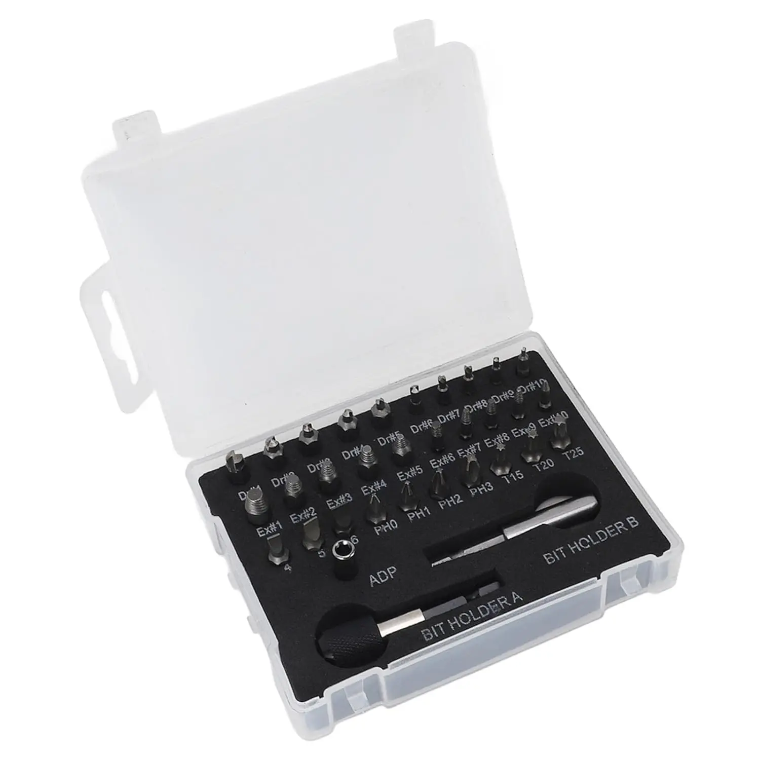 Screw Extractor Set - High Speed Kit for Damaged Bolts, Stripped Nuts Removal Tool with Grip Handle for Automotive, DIY Repair