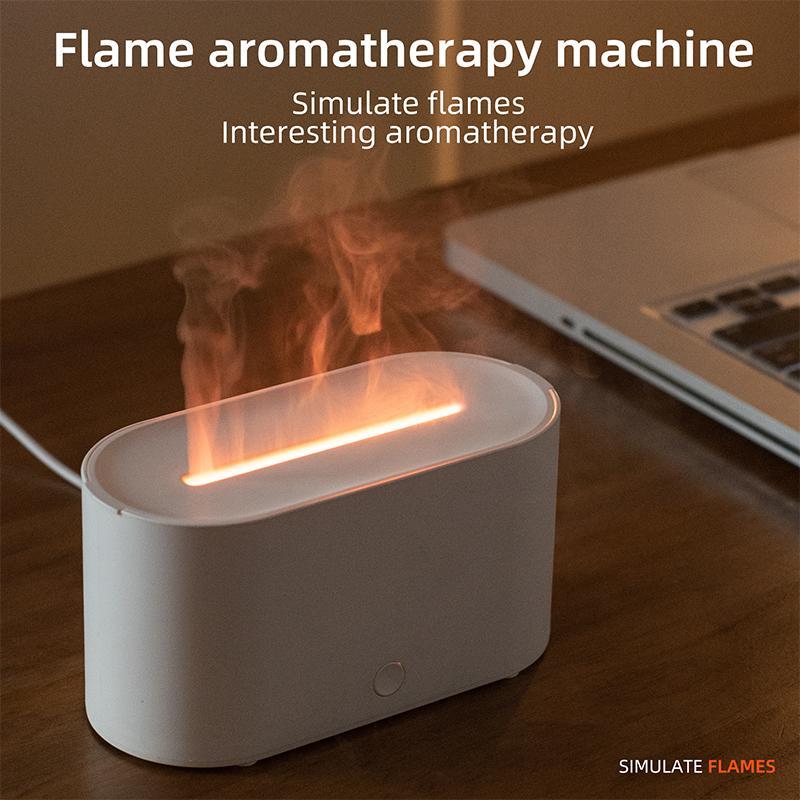 USB Powered Dual Function Aromatherapy Diffuser, Flame Design Air Humidifier with Timer & Auto Shut-Off Function, Home & Bedroom Humidifier, Usb Humidifier Machine USB Powered Dual Function Aromatherapy Diffuser, Flame Design Air Humidifier with Timer & Auto Shut-Off Function, Home & Bedroom Humidifier, Usb Humidifier Machine