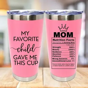 Mother's Day Funny Mom Gift - Mama Coffee Cup My Favorite Child Gave Me This Cup - Birthday, Mothers Day - 20oz, summervibes, dealsforyou, summerwins, summersale, midyearsale, restock, dealsforyoudays, DFYD