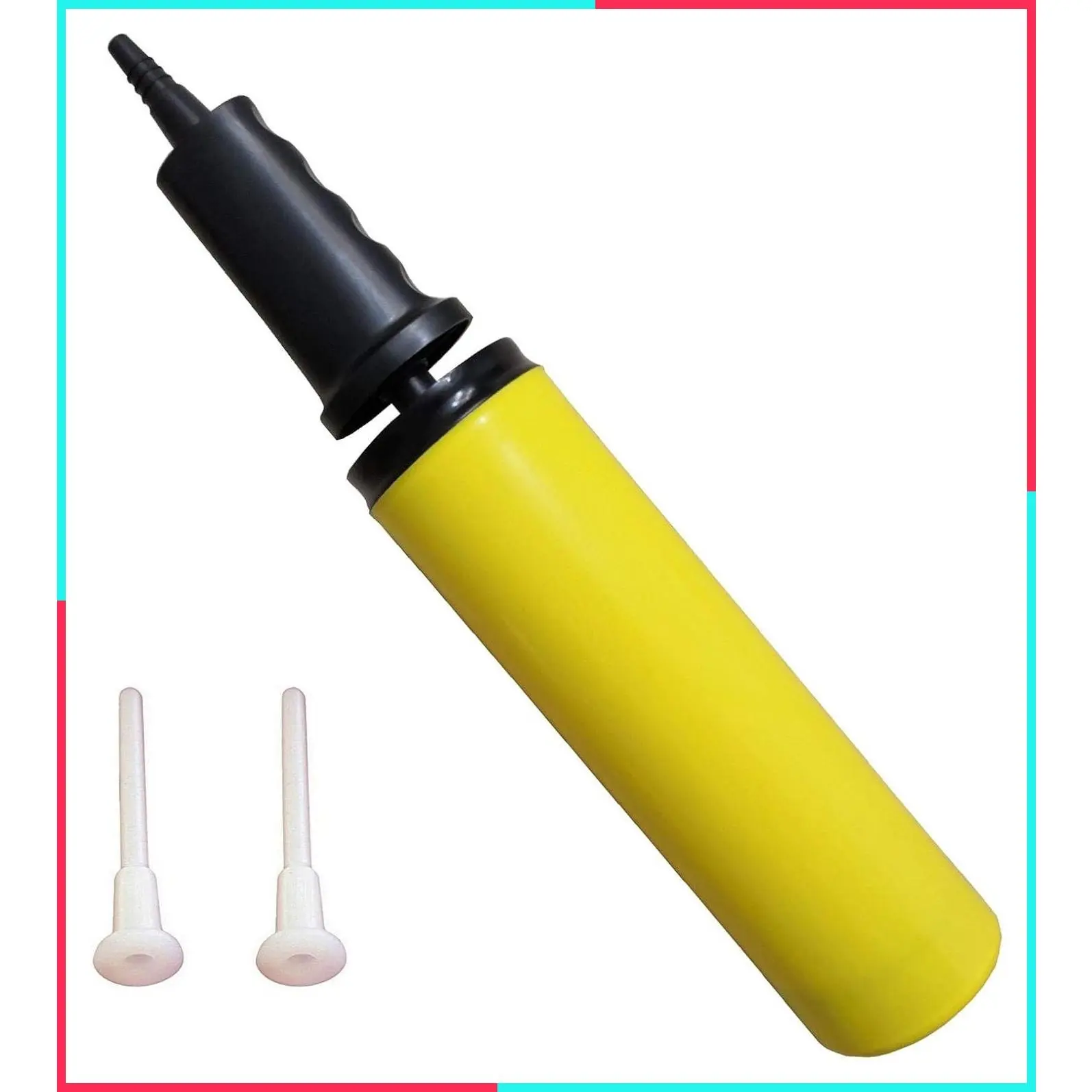 Dual Action Hand Air Pump for Gym Ball, Exercise Ball, Hippity Hop Bouncer, Hopper Balls, Inflatable Bouncing Horse (Pack of 1)