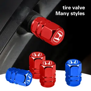 Car Tyre Wheel Valve Cap Cover Automotive Auto Accessories For Honda Civic Fit Accord ZRV Odyssey Pilot Prelude Super-ONE NSX Passport Prologue Freed CRV HRV Ny1 WRV Elevate Ridgeline Vezel S660 N-ONE BRV Insight CITY Legend Clarity
