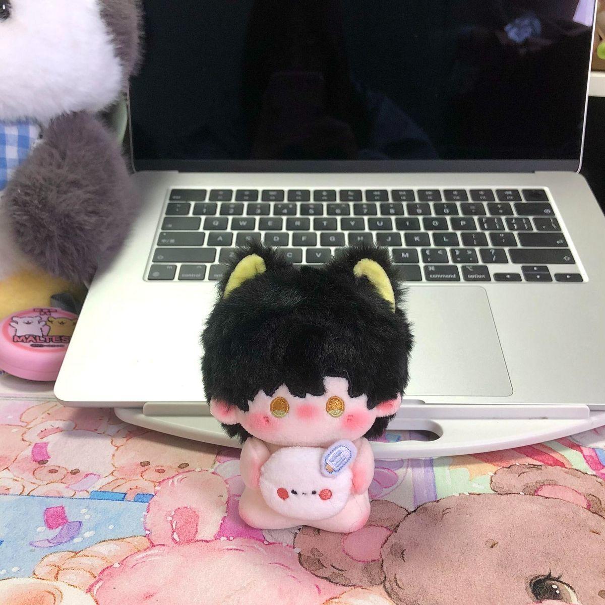 Game Love And Deepspace Plush Toy Rafayel Xavier Zayne Caleb Sylus 10cm Animal Ear Mini Pendant Cosplay Keychain Blind Box