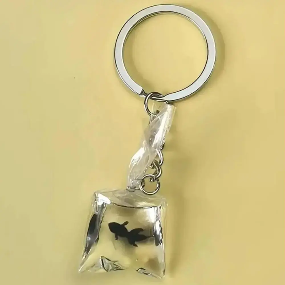 Cute Goldfish Resin Keychain for Women, Durable Transparent Bag Charm Pendant, Whimsical Birthday Gift, Keychains For Women, Keychain Attachment Charms & Twillies