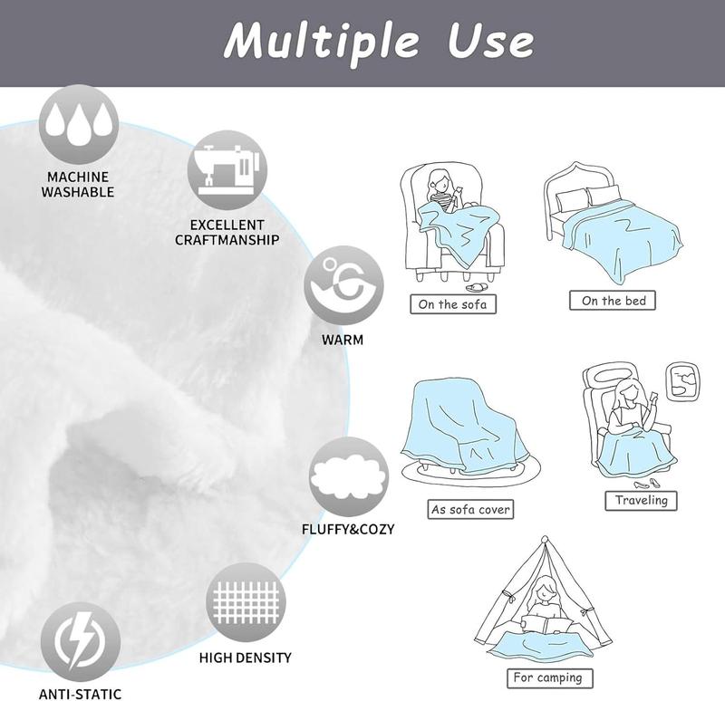 Comfy Soft Floral Swedish Dala Horses Throw Blanket,  Flannel Home Blanket Wearable Blanket, Queen Size Blankets for Bedroom Living Rooms Sofa Couch, 40"x50"