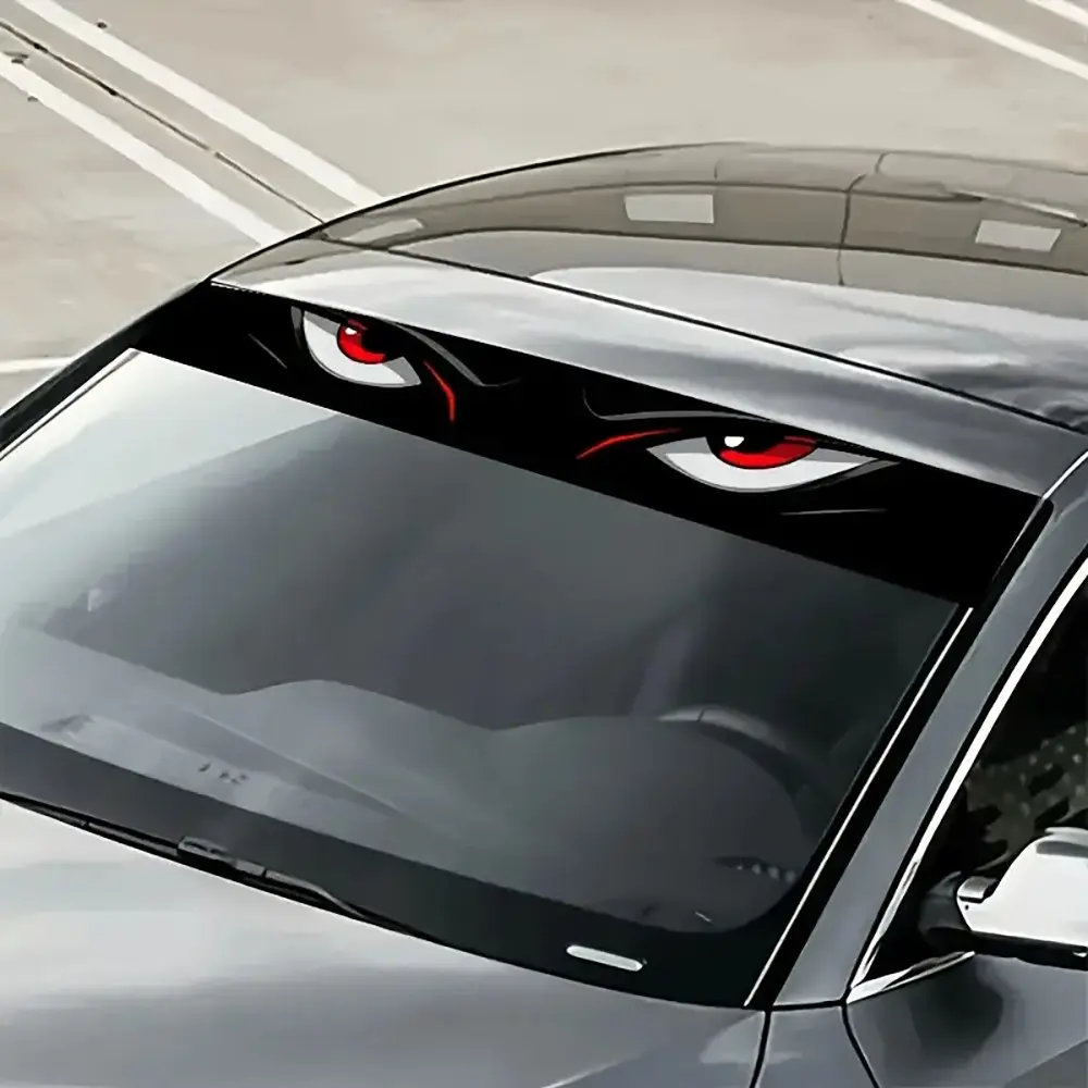 1pcs Eye Sticker for Car Front Windshield, Scratch-Resistant, Suitable for All Models, Automotive Accessories, Easy to Apply