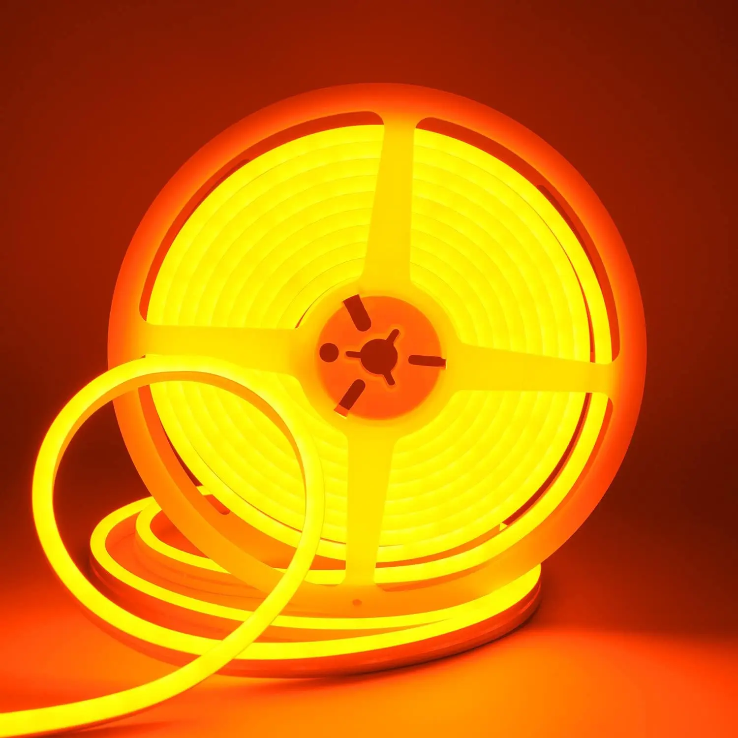 Orange Neon LED Strip Light, DC 12V 600 SMD2835 LED Neon Rope Lights,Upgraded 16.4ft/5m Led Light Strips Flexible Waterproof for Indoor/Outdoors Home Decoration/DIY(No Power Adapter)fidget toys