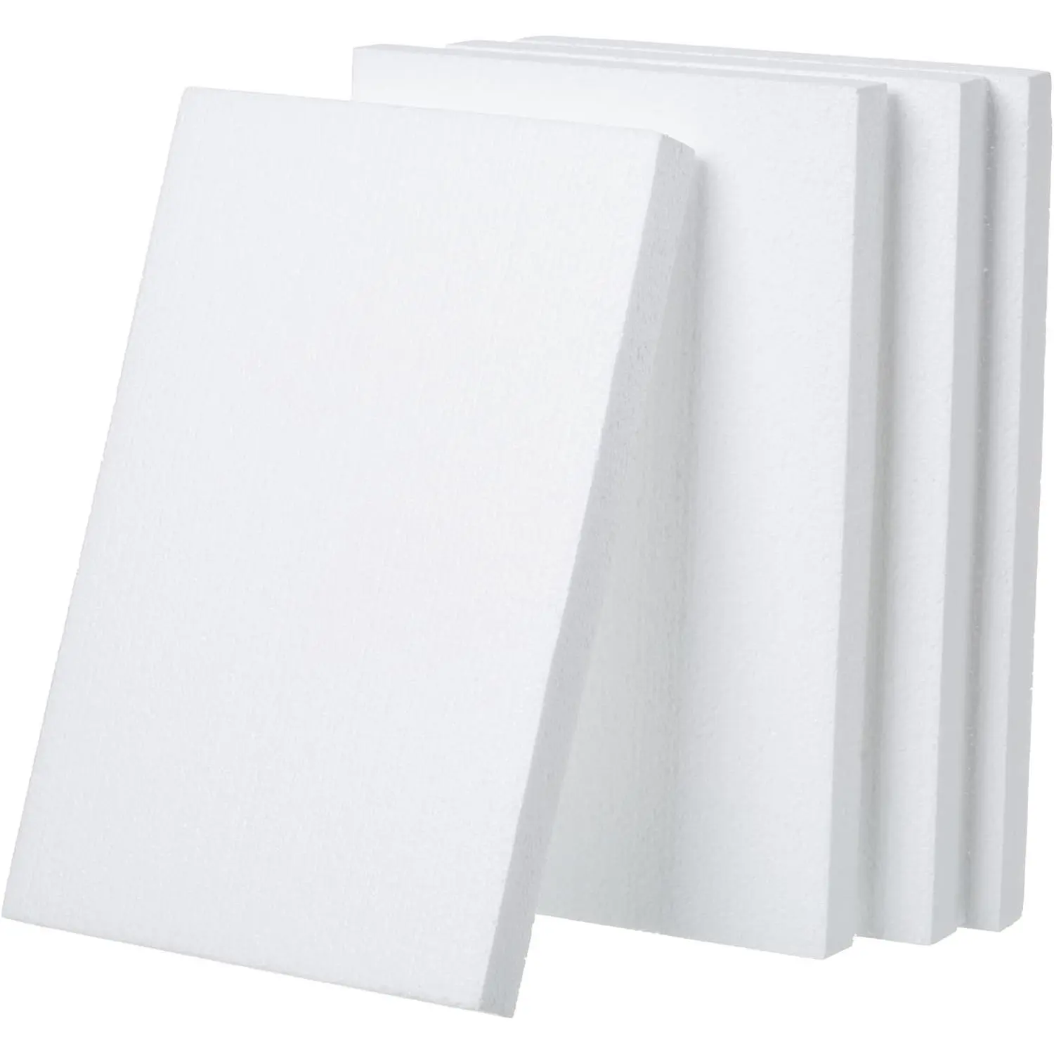 12X8X1 Inch Craft Foam Blocks 4 Pack Polystyrene Rectangle Foam Sheets for Arts School Projects Sculptures Floral Arrangements Modeling and Centerpieces