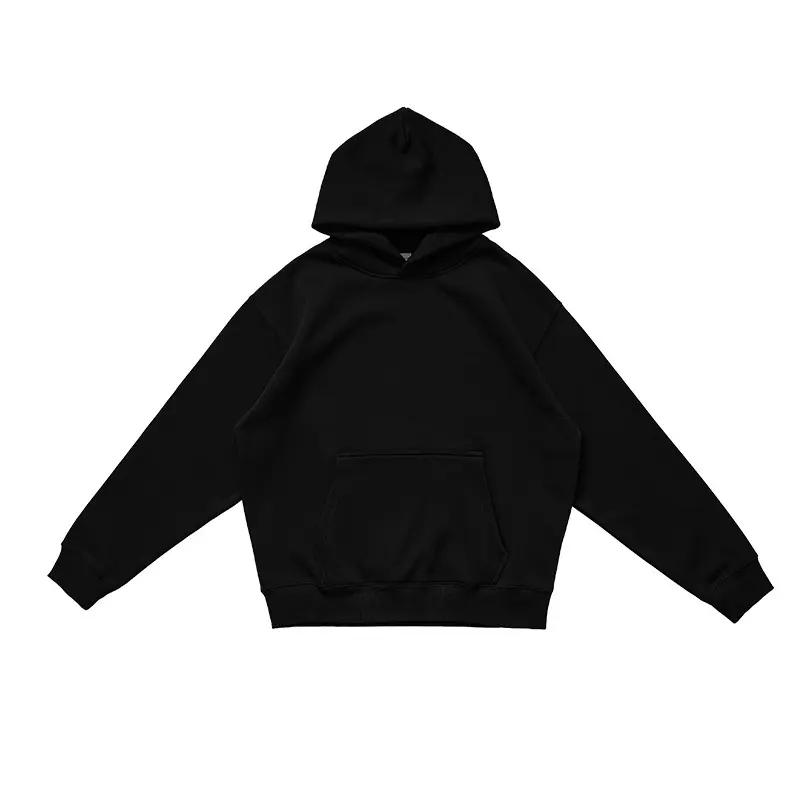 Oversized Pullover Hoodie, Unisex Heavyweight Soft Fleece Sweatshirt with Ribbed Cuffs, Baggy Relaxed Fit for Streetwear