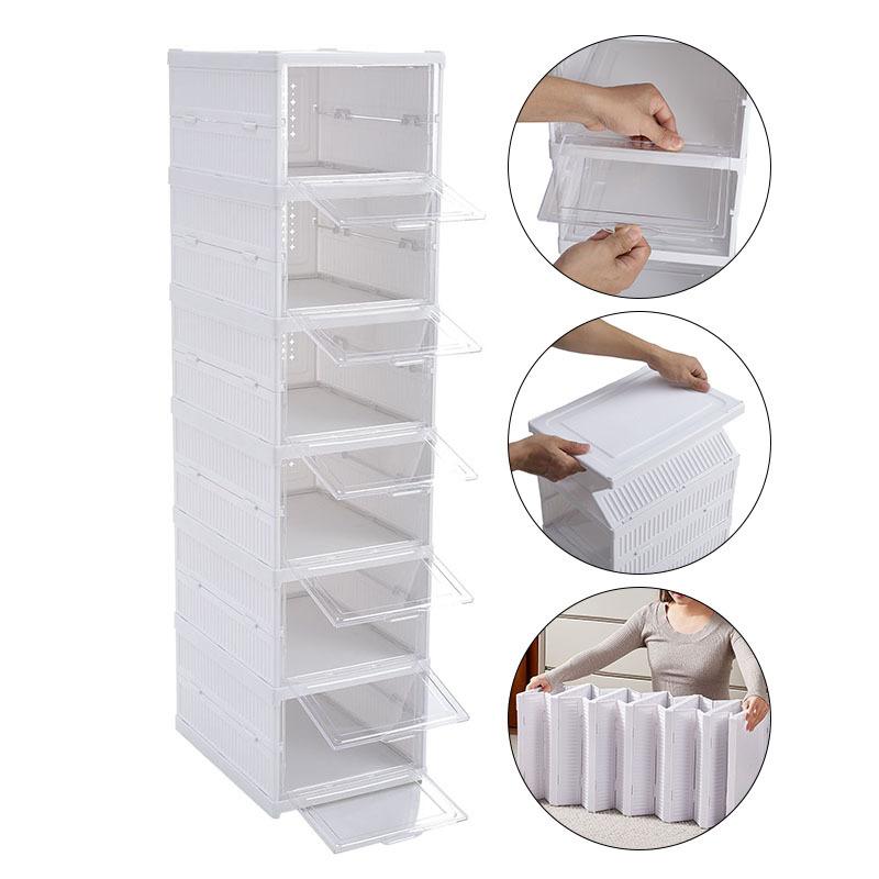 6-Layer Plastic Shoe Cabinet Stackable Foldable Shoe Box Sneakers Storage Box 6-Layer Plastic Shoe Cabinet Stackable Foldable Shoe Box Sneakers Storage Box