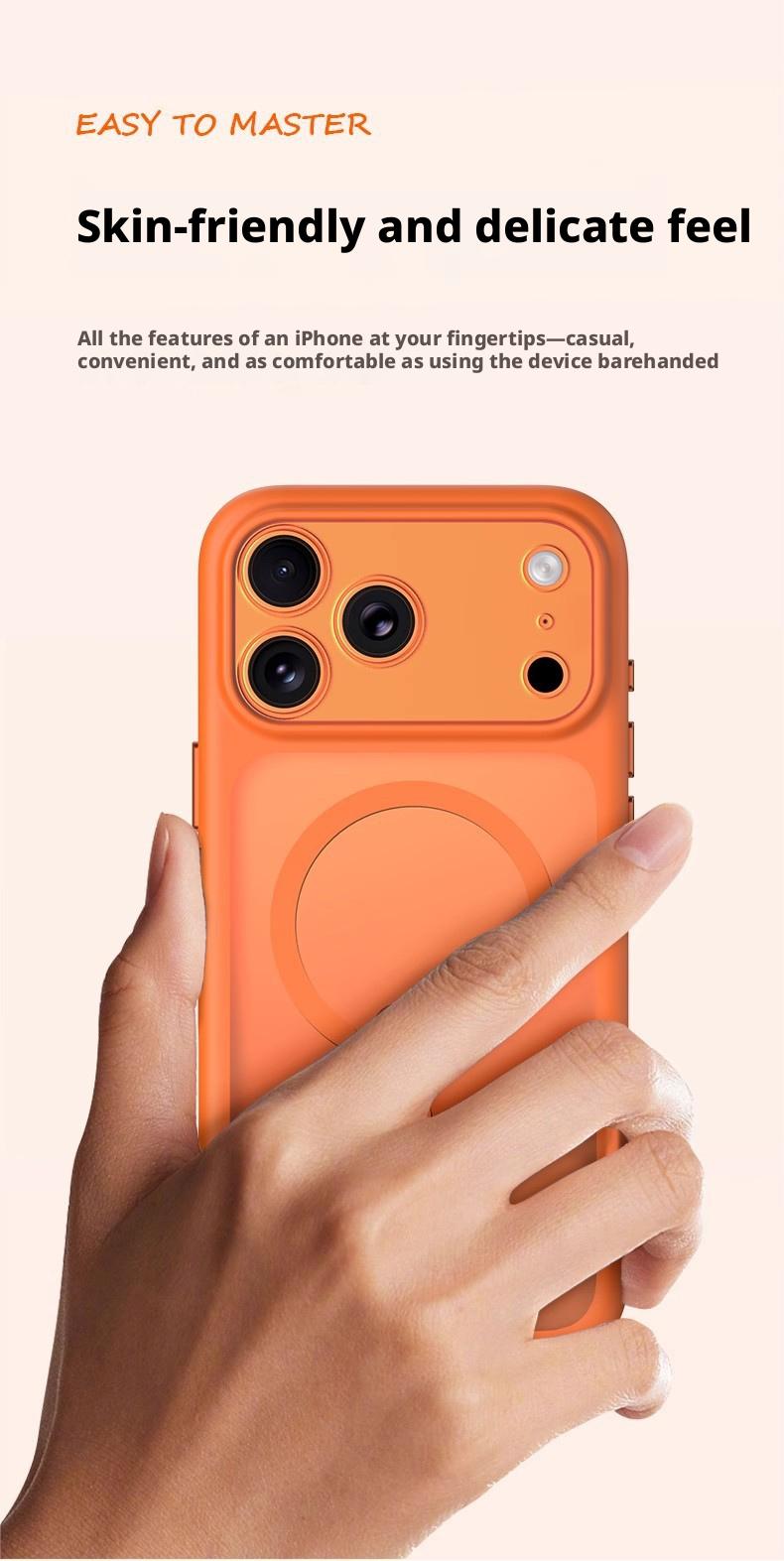 Transparent magnetic case for iPhone 17 Pro Max, full protection for the 17 lens, anti-drop protective cover, foreign trade