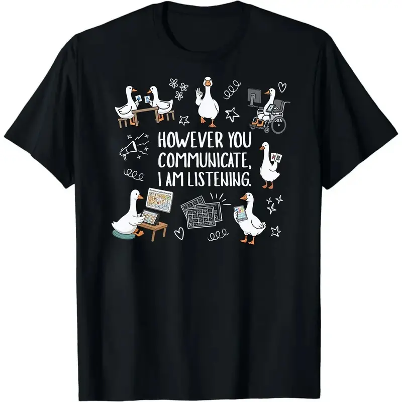 Sped Teacher Goose Shirt Inclusion AAC Communications Shirt SLP Therapist Tee Special Education Educator Tshirt BCBA Shirt