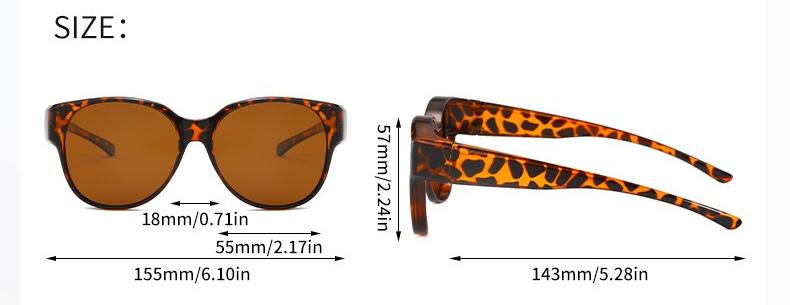 Fit over Glasses for Women & Men, Comfortable Wear, Casual Eyewear, Tinted Lenses, Uv400 Protection, All Seasons Use