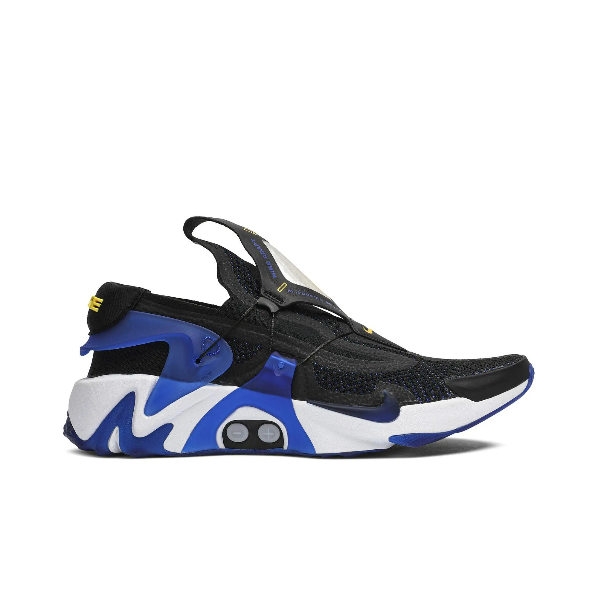 Nike Adapt Huarache 'Racer Blue' Multi-Size Unisex Basketball Shoes, Black/Racer Blue/White, Style Code BV6397-002
