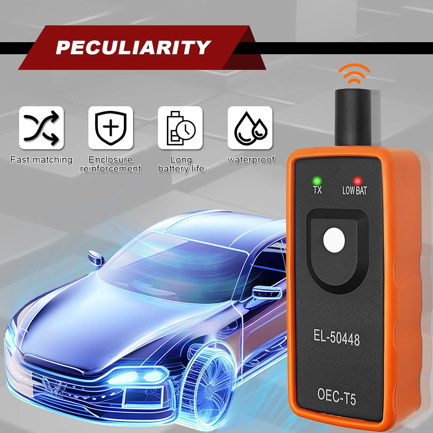 New Upgrade GM Automotive Tire Pressure Monitor - Tire Sensor Reset Tool Car Accessories EL-50448 Compatible with Most GM Series Vehicles