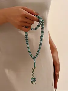 1 String of Vintage Great Wall Patterned Prayer Beads, Hand Woven Rope, Used for Prayer, Palm Prayer Beads, Etc.