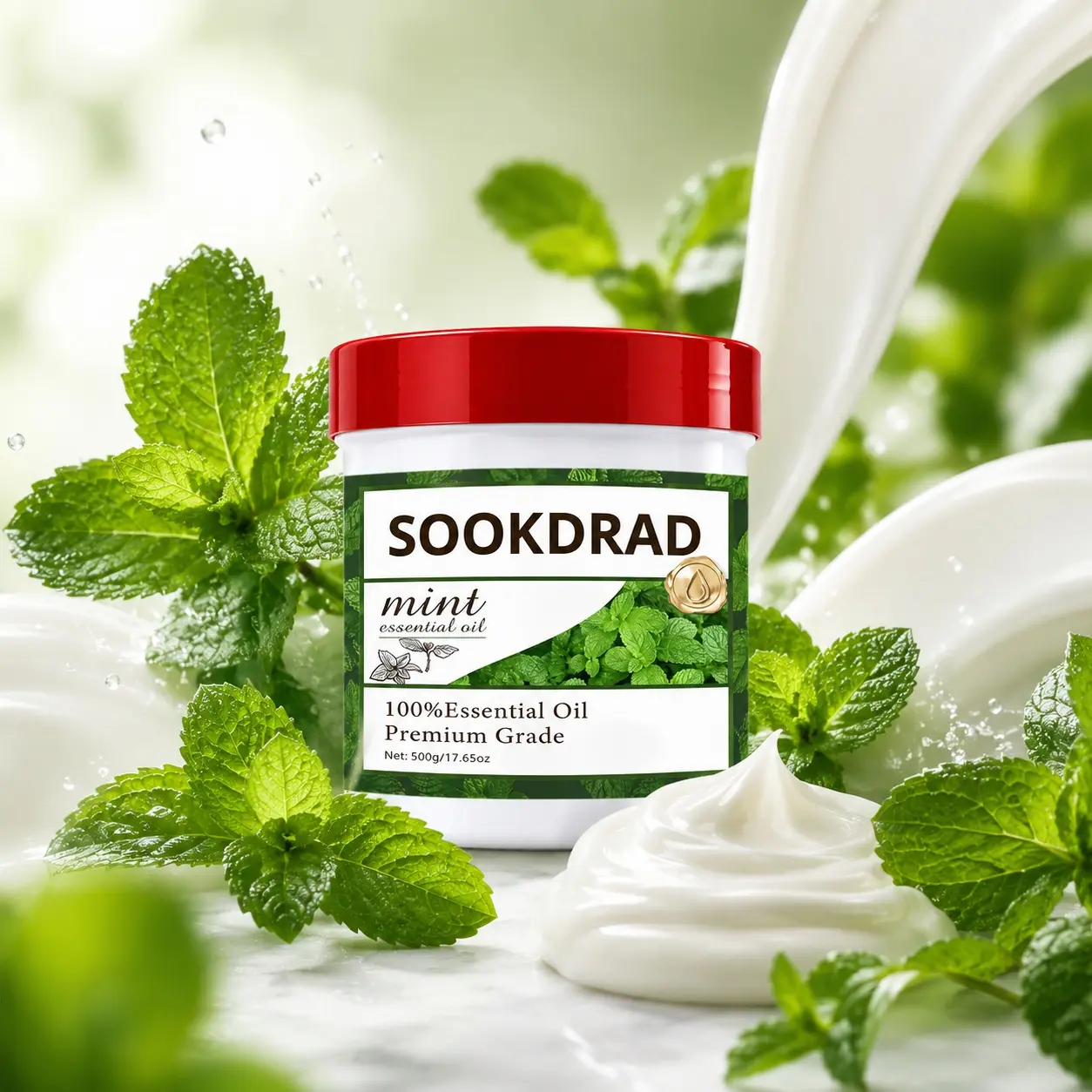 Mint Essential Oil, 100% Essential Oil, Premium Grade, Fresh Scent, Home Use, Natural Fragrance, 500g