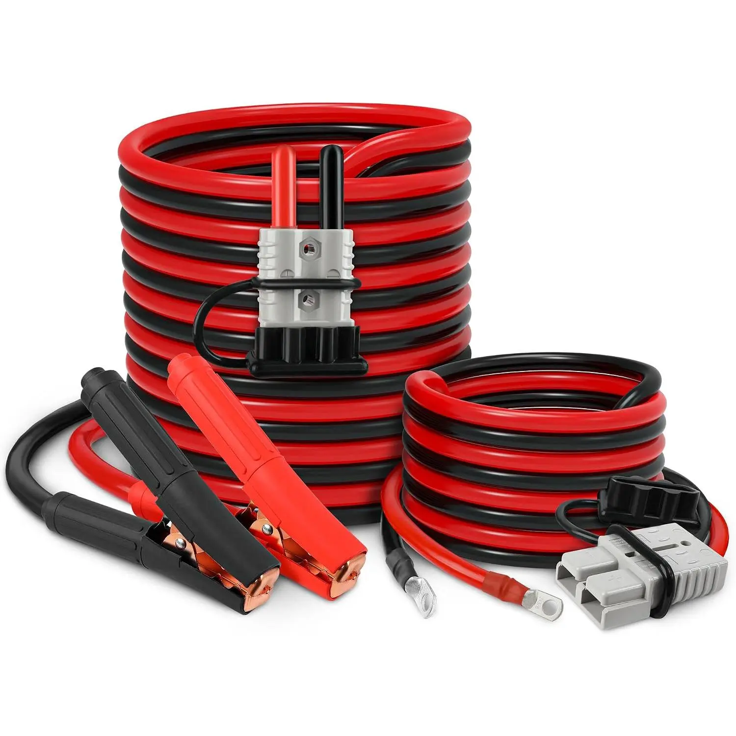 1 Gauge 30 FT Jumper Cables 1000Amp Quick Connect with Carry Bag motive Booster Jumper Cables for , SUV and