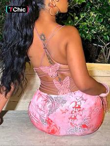 women's all over print criss corss butterfly decor backless cami dress, sexy fashion sleeveless spaghetti strap dress for beach club party, butterfly dress for all seasons, womenswear, summer dresses, dresses for women, floral print dress, bodycon dress