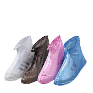 Easy-to-install, thickened and wear-resistant adult travel outdoor unisex sandproof, dustproof, rainproof, non-slip, waterproof, reusable waterproof shoe covers, suitable for travel, camping, and hiking, available in large sizes for both men and women