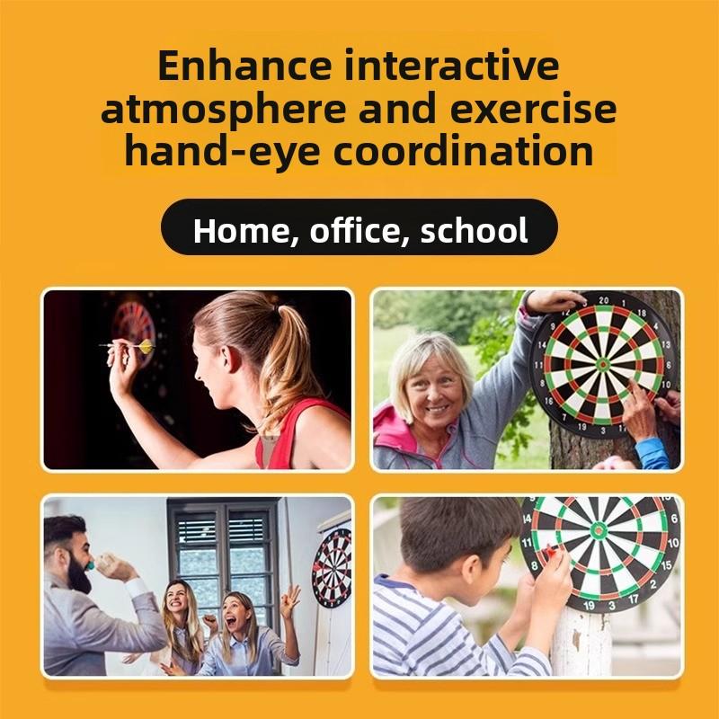 Dart board set - magnetic dart game, fitness & fun for adults & kids - safe dartboard with magnetic darts