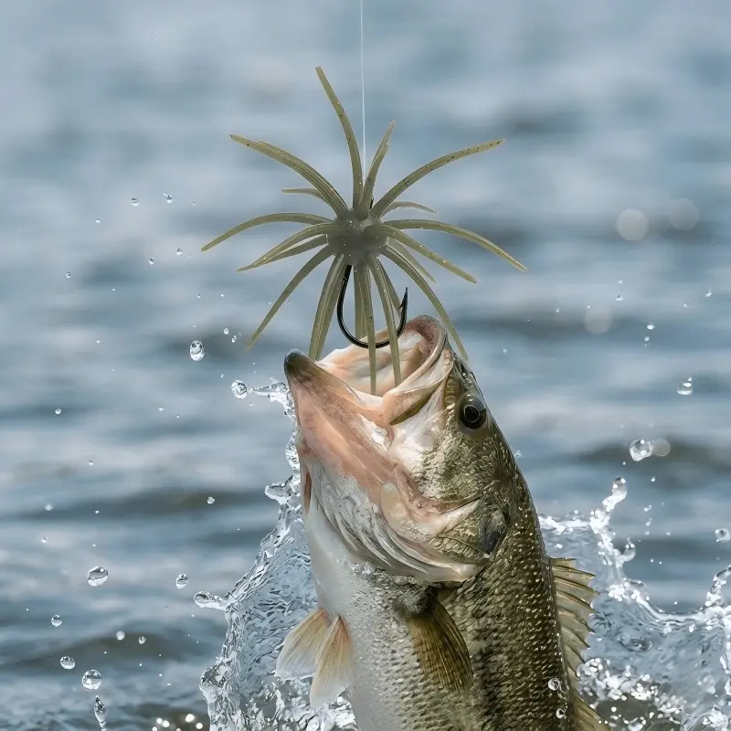 3/5/10PCS soft rubber Luya bait, soft bait, realistic swing action is suitable for bass and trout, durable flexible bait is suitable for fresh water and salt water, and anglers must have fishing tackle accessories.