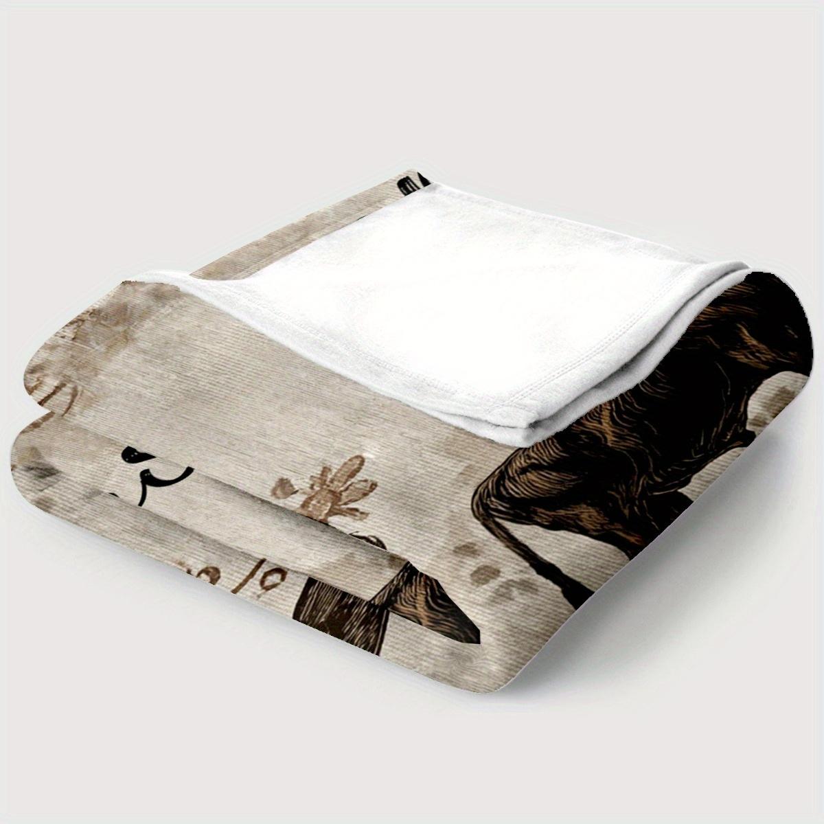 Personalized Western-Cowboy Themed Lightweight Blanket For Home Decor, All-Season Comfort Suitable As A Warm Cozy Blanket For Home Sofas, Bedding, Office Napping, Travel, And Camping, Perfect As A Gift For Friends And Family