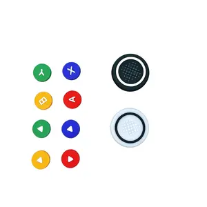 For Switch 2 Button Grips Caps Joystick Thumbsticks Cap+button Sticker Set Silicone Material Button For Switch2 Accessories Game Console Accessories