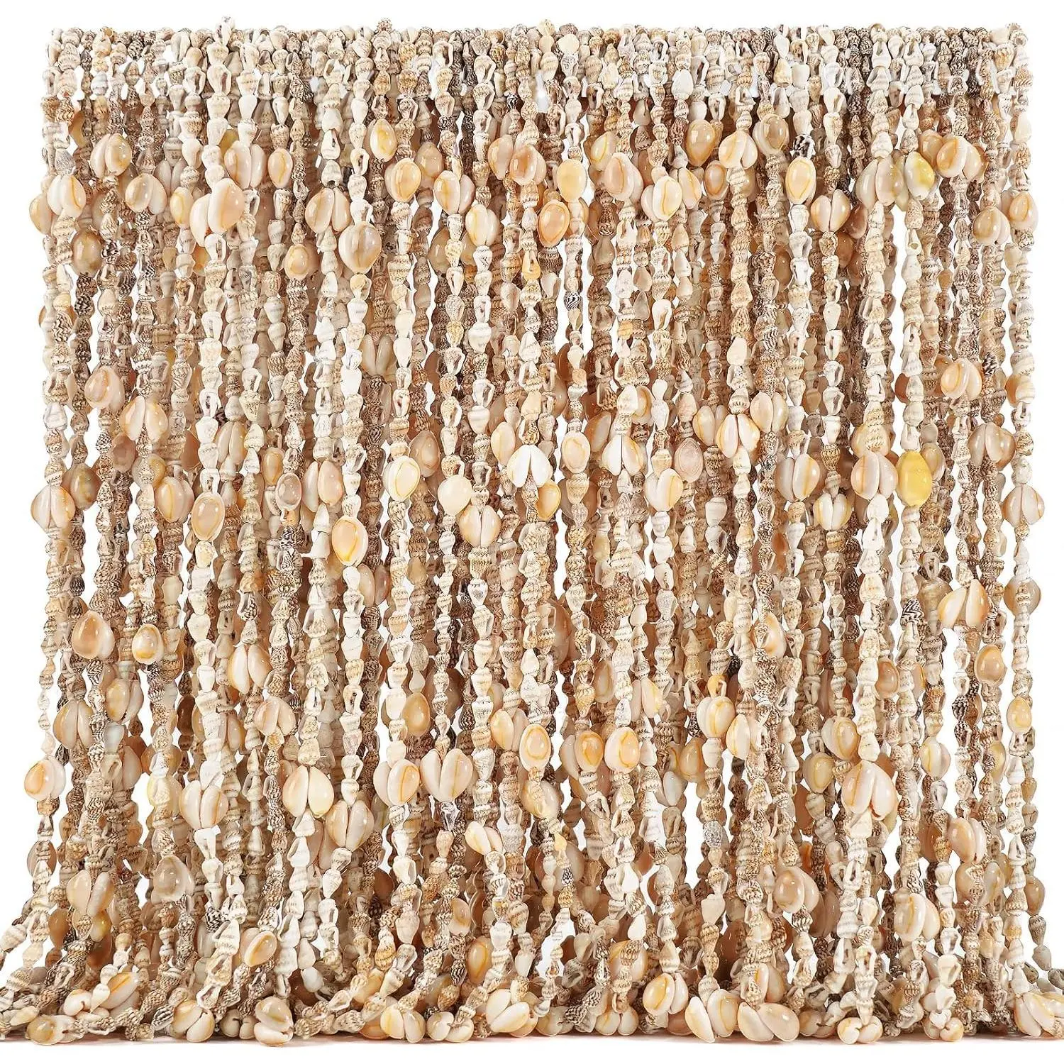 Hawaii Shell Luau Leis Bulk Sea Shell Leis Natural Tahitian White Nassa Necklace Summer Beach