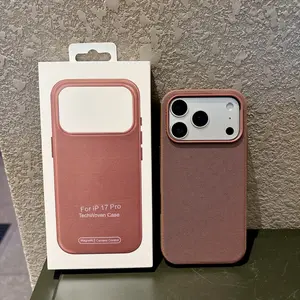 Liquid Silicone Tech Fabric Magnetic, High-End Protective Case Anti-Fall with AI Button Animation for Men And Women, Minimalist Couple Style, Suitable for iPhone 17 Pro Max/16/15/14/13 Series