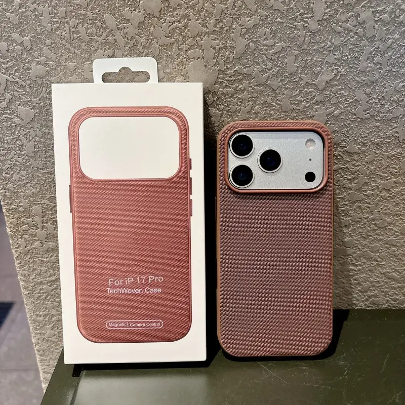 Liquid Silicone Tech Fabric Magnetic, High-End Protective Shockproof Case Anti-Fall with AI Button Animation for Men And Women, Minimalist Couple Style, Suitable for iPhone 17 Pro Max/16/15/14/13 Series