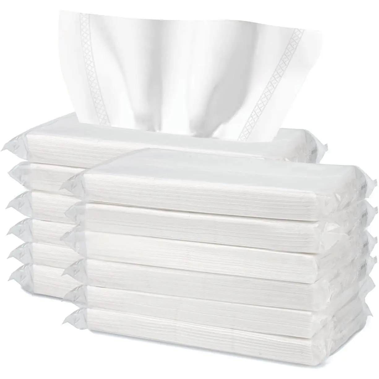 Car Tissue Refills, 600 Sheets Disposable Soft Facial Tissues Napkin, Travel Size Pack for Car Visor Tissue Holder or Purse, 50 Sheets per Pack