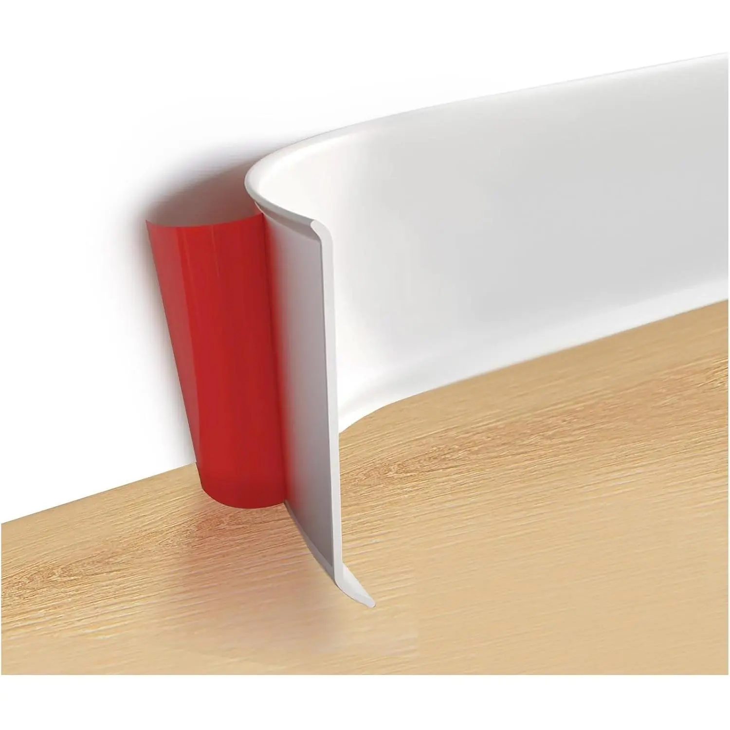 20ft Peel and Stick Baseboard Wall Molding Trim, Flexible Vinyl Wall Base Trim, White