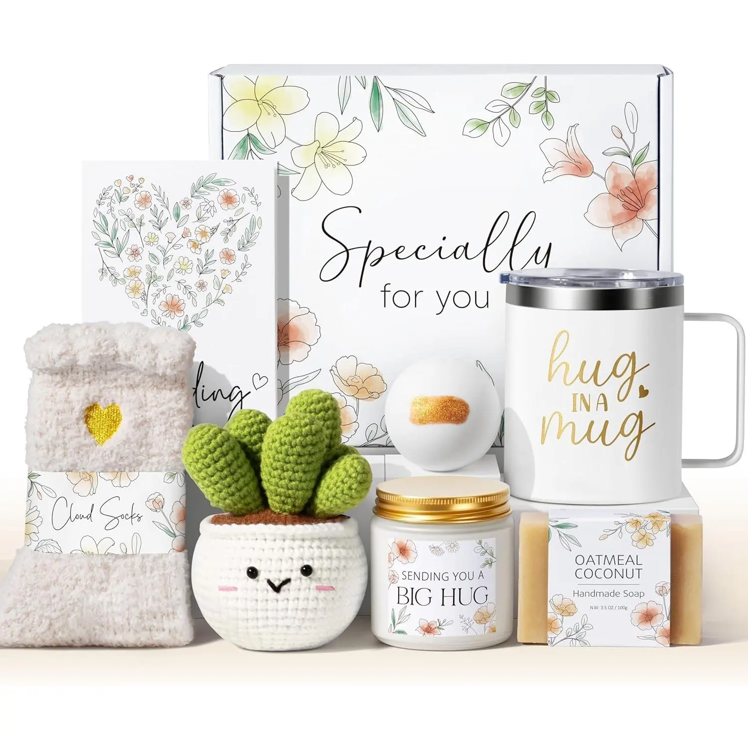 Self Care Get Well Soon Gifts Baskets for Care Package| Thinking of You Inspirational Sympathy Gift Baskets, Christmas Spa Gift Set for Mom Her Sister Wife Grandma