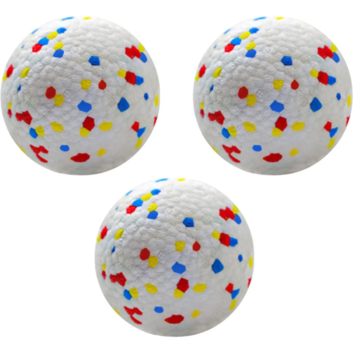 Balls 2.5 Inch, Indestructible Dogs Tennis Balls 3 Pack for Aggressive Chewers, Durable Interactive Toys for Large and Medium Dogs,  for 2.5 Inch  Ball Launcher (ETPU Material)