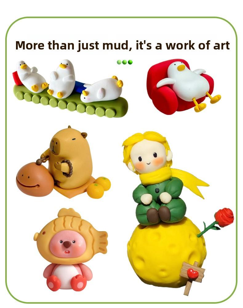 24-Color Polymer Clay Set with Colored Handle Box, Oven-Bake Clay, and Tool Set 24-Color Polymer Clay Set with Colored Handle Box, Oven-Bake Clay, and Tool Set