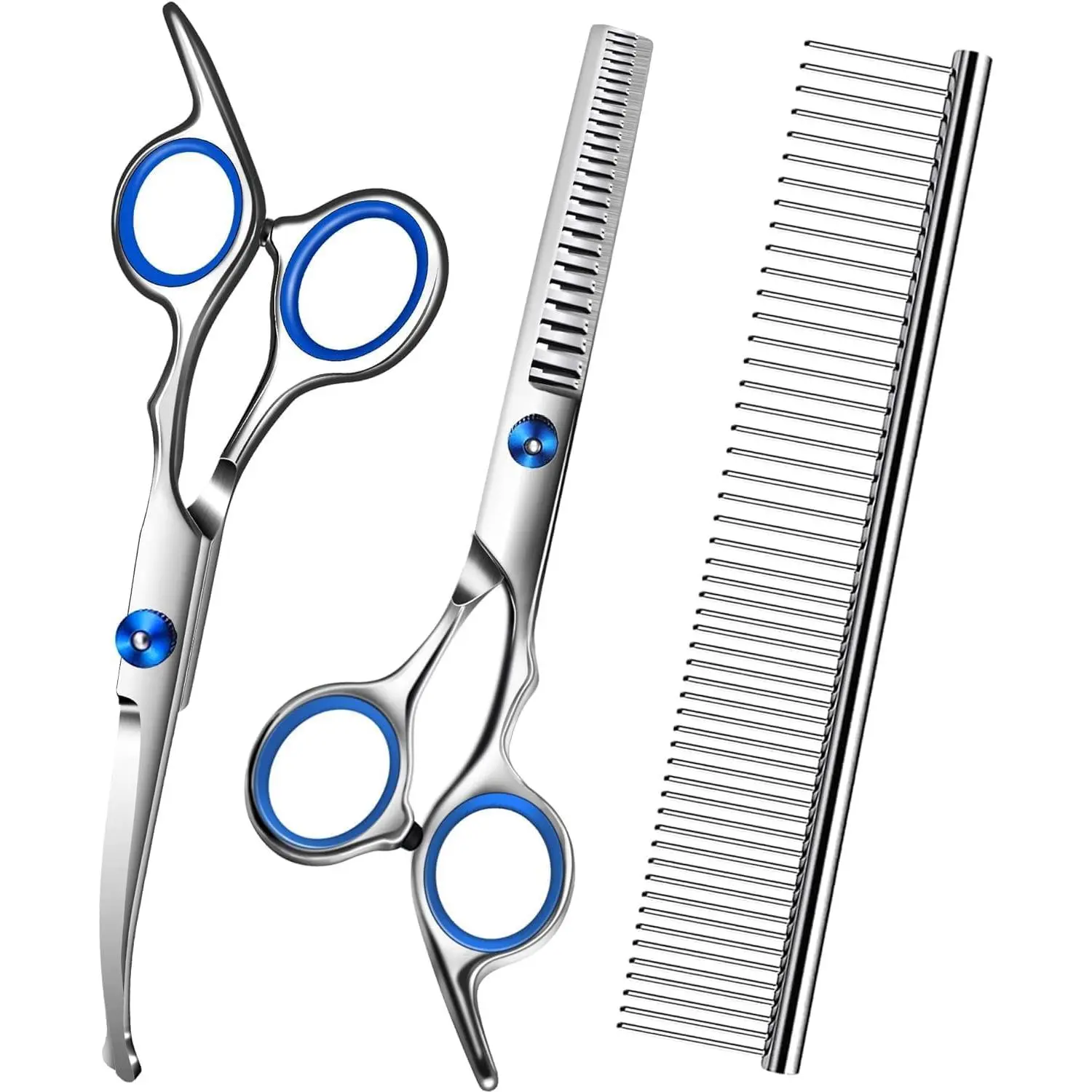 Clippers  Set,  Kits with  Round Tips, Heavy Duty Stainless Steel  Shears for Cats Dogs