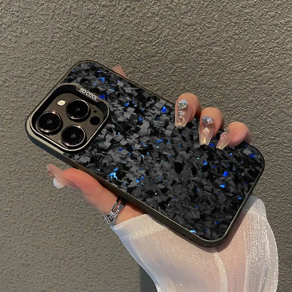 Cool Carbon Fiber Cellphone Casing for iPhone 18,17 Air,16,15,14,13,12,11 Pro Max Plus & Samsung S26,S25,S24,S23,S22 Plus Ultra - Matte, Shockproof, Anti-Fall Back Cover for Handheld Devices