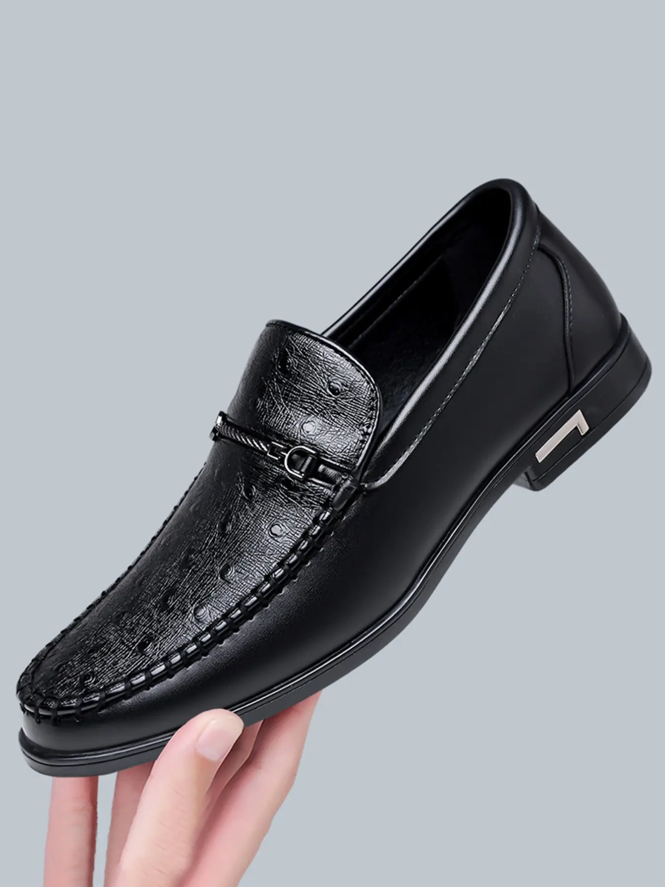 Men's Elegant Business Formal Shoes, Casual Loafers, Oxford Shoes, British Style, Suitable for Weddings, Parties, All Seasons, Affordable Loafers
